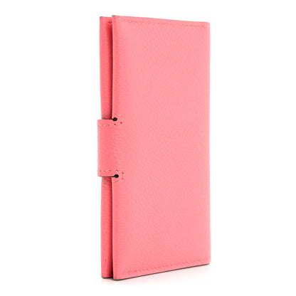 Hermes Evercolor RMS Card Holder Rose Azalee 3 of 8