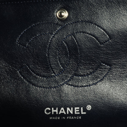 Chanel Lambskin Medium Double Flap Navy 7 of 8