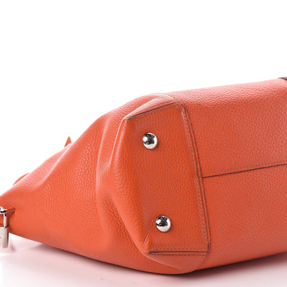 Louis Vuitton Cuir Taurillon Soft Lockit PM Clementine 10 of 12