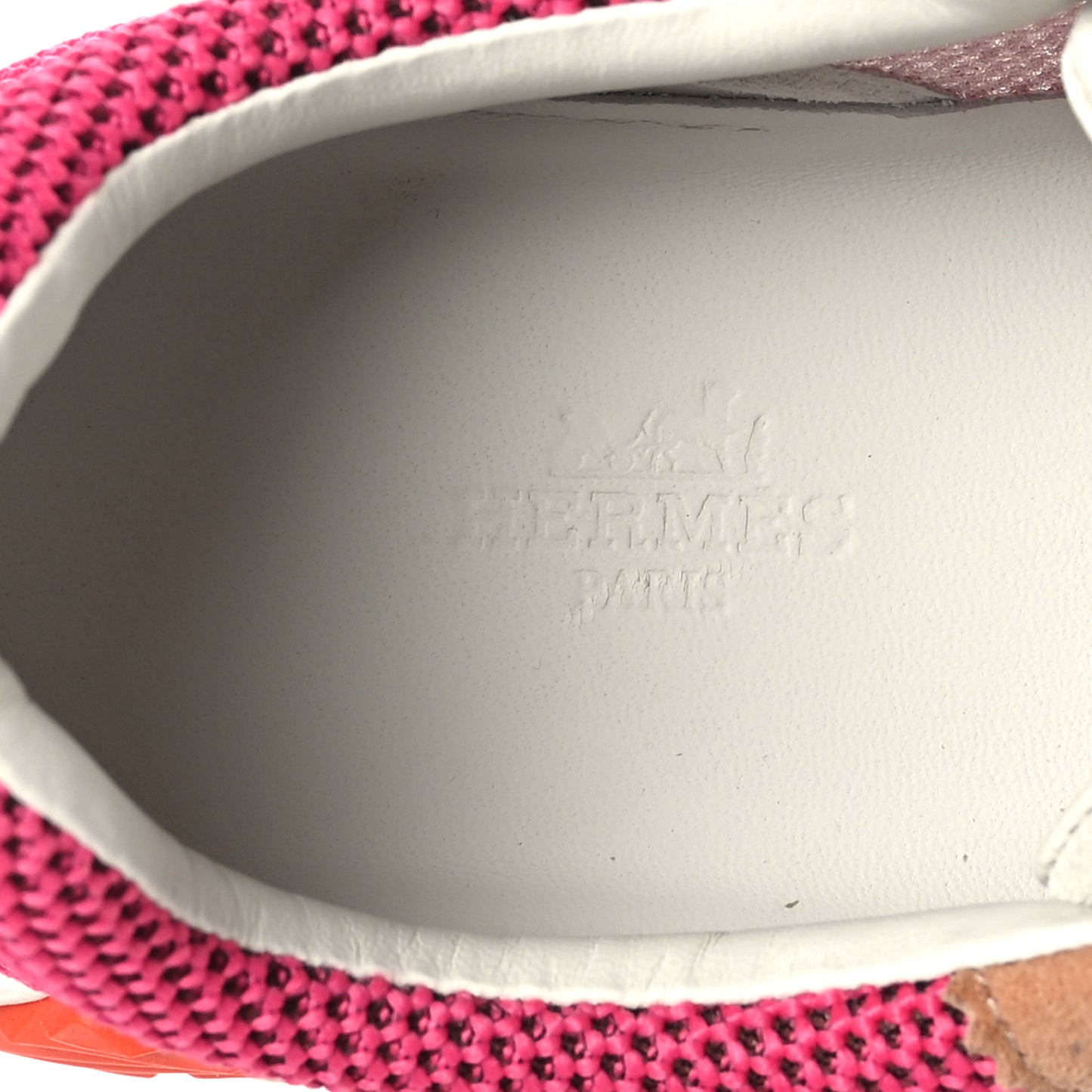 Air Mesh Suede Goatskin Bouncing Sneakers 38.5 Rose Multicolor