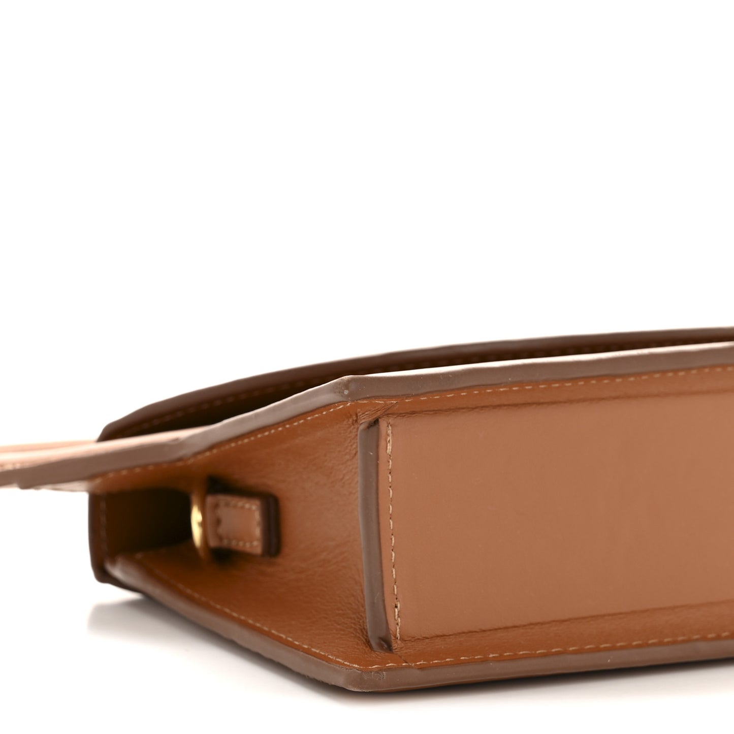 Smooth Calfskin Le Sac Rond Light Brown