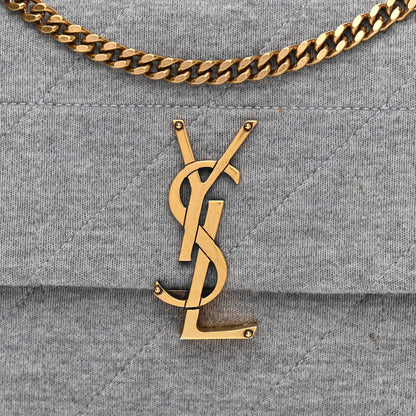 Saint Laurent Jersey Wool Patchwork Monogram Medium Jamie Grey 7 of 9