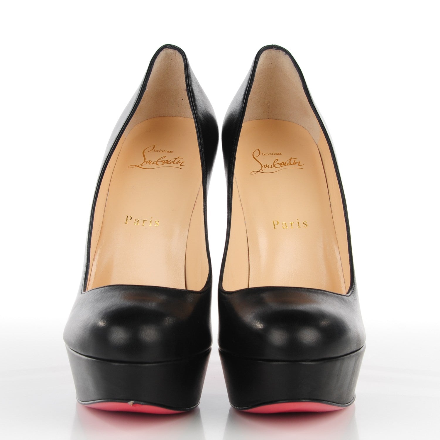 Christian Louboutin Nappa Bianca 140 Pumps 38.5 Black 2 of 7