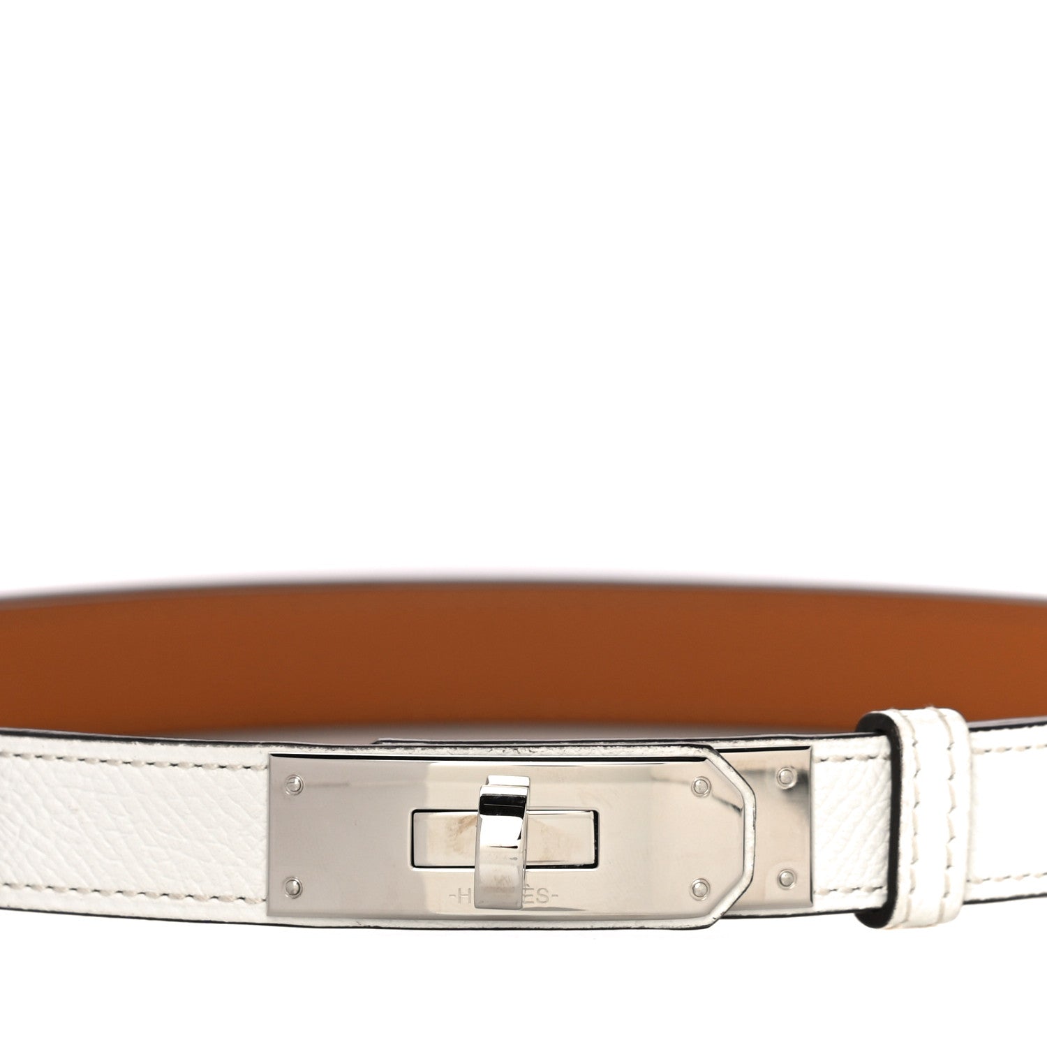 Hermes Epsom Kelly Belt White 3 of 8