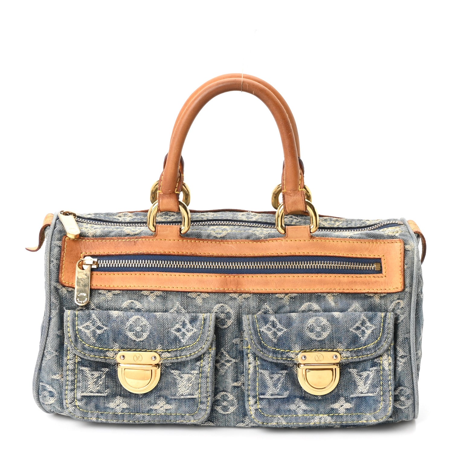 Louis Vuitton Monogram Denim Neo Speedy Blue 1 of 9