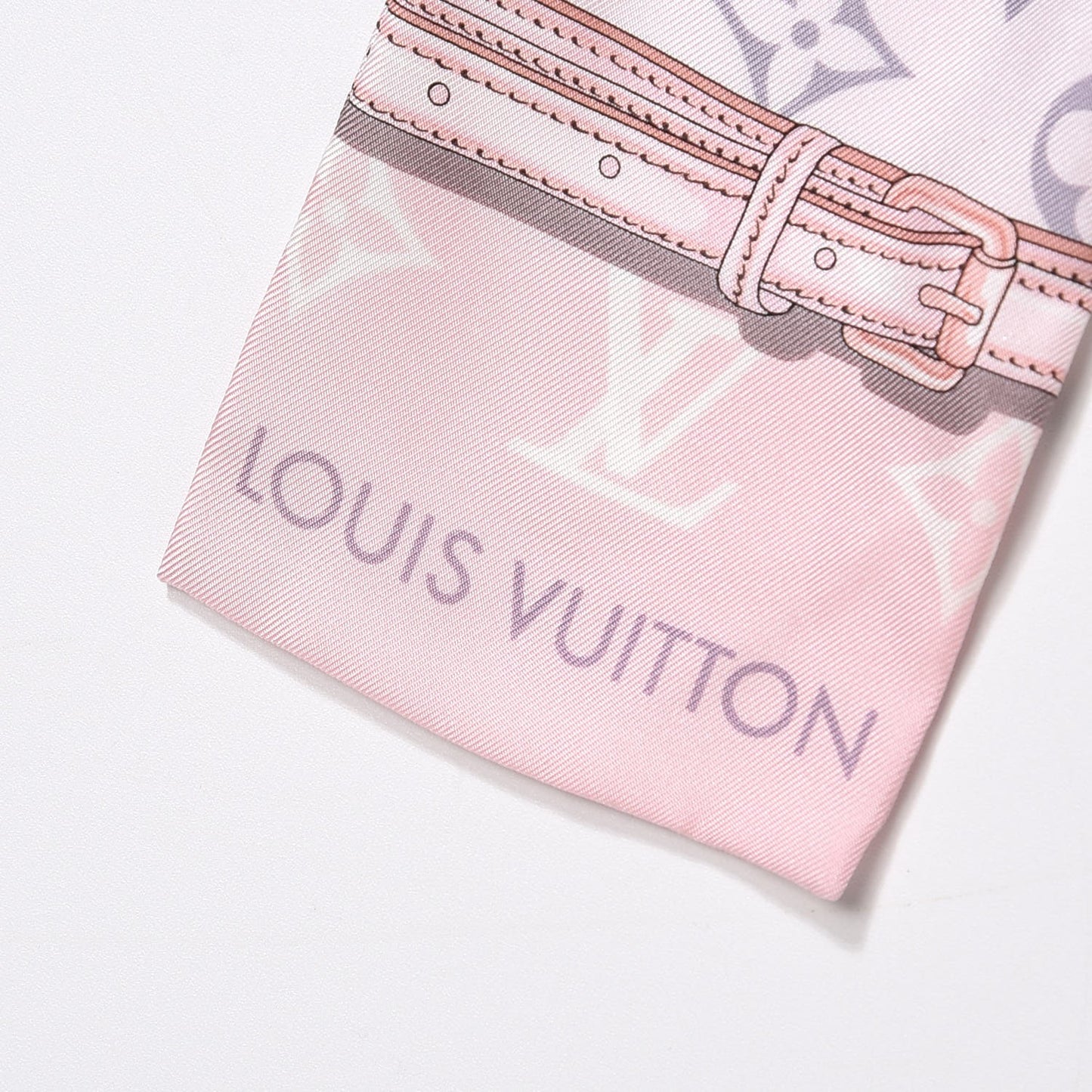 Silk Monogram Confidential Bandeau Light Pink