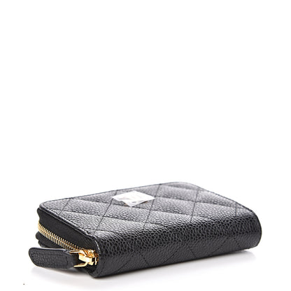 Chanel Caviar Quilted Zip Coin Purse Black 4 of 7