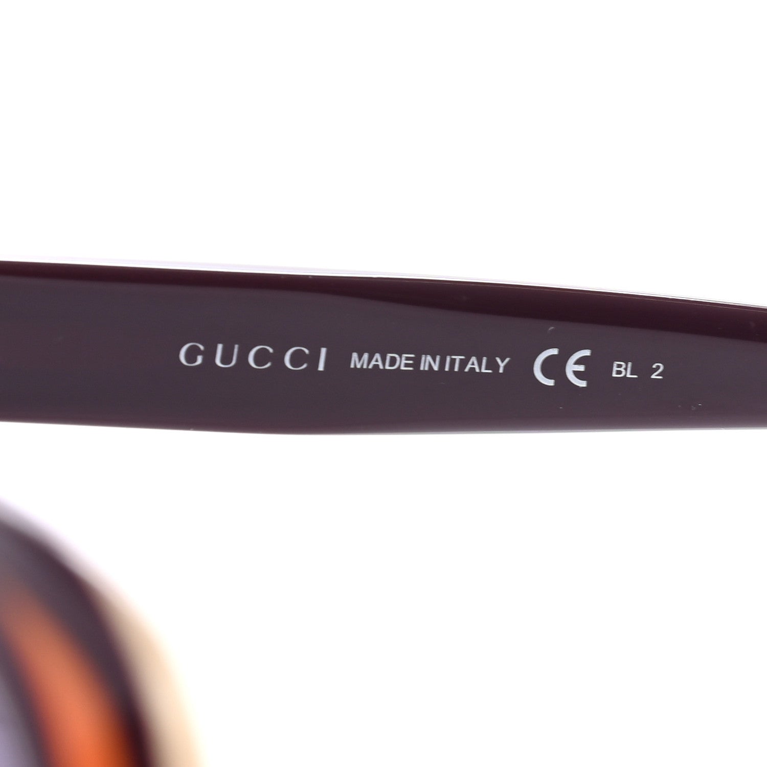 Gucci Acetate Oversized Sunglasses GG3612S Purple Orange 5 of 7