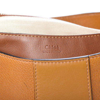 Chloe Grained Lambskin Medium Lexa Shoulder Bag Mustard Brown 6 of 9
