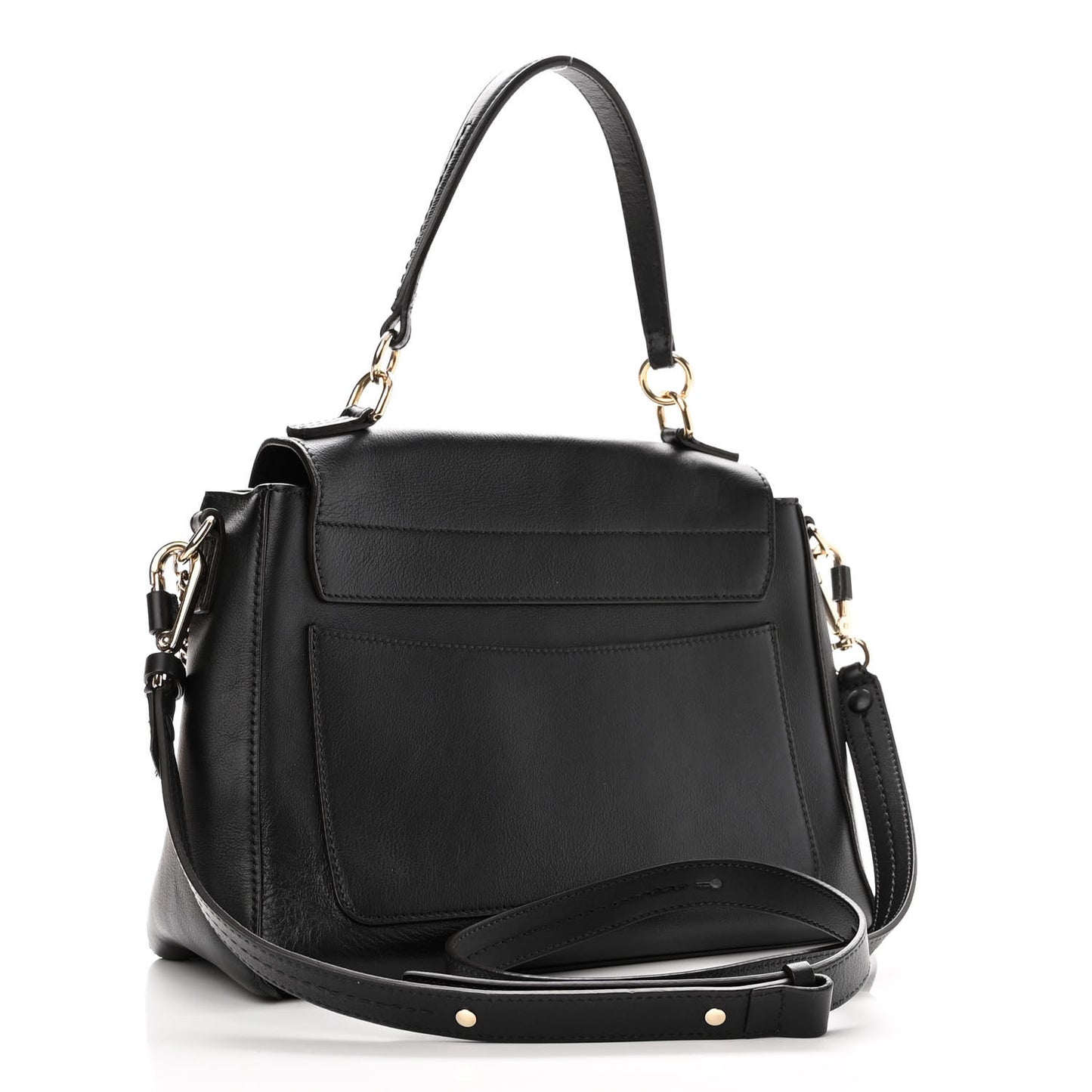 Calfskin Small Faye Day Shoulder Bag Black