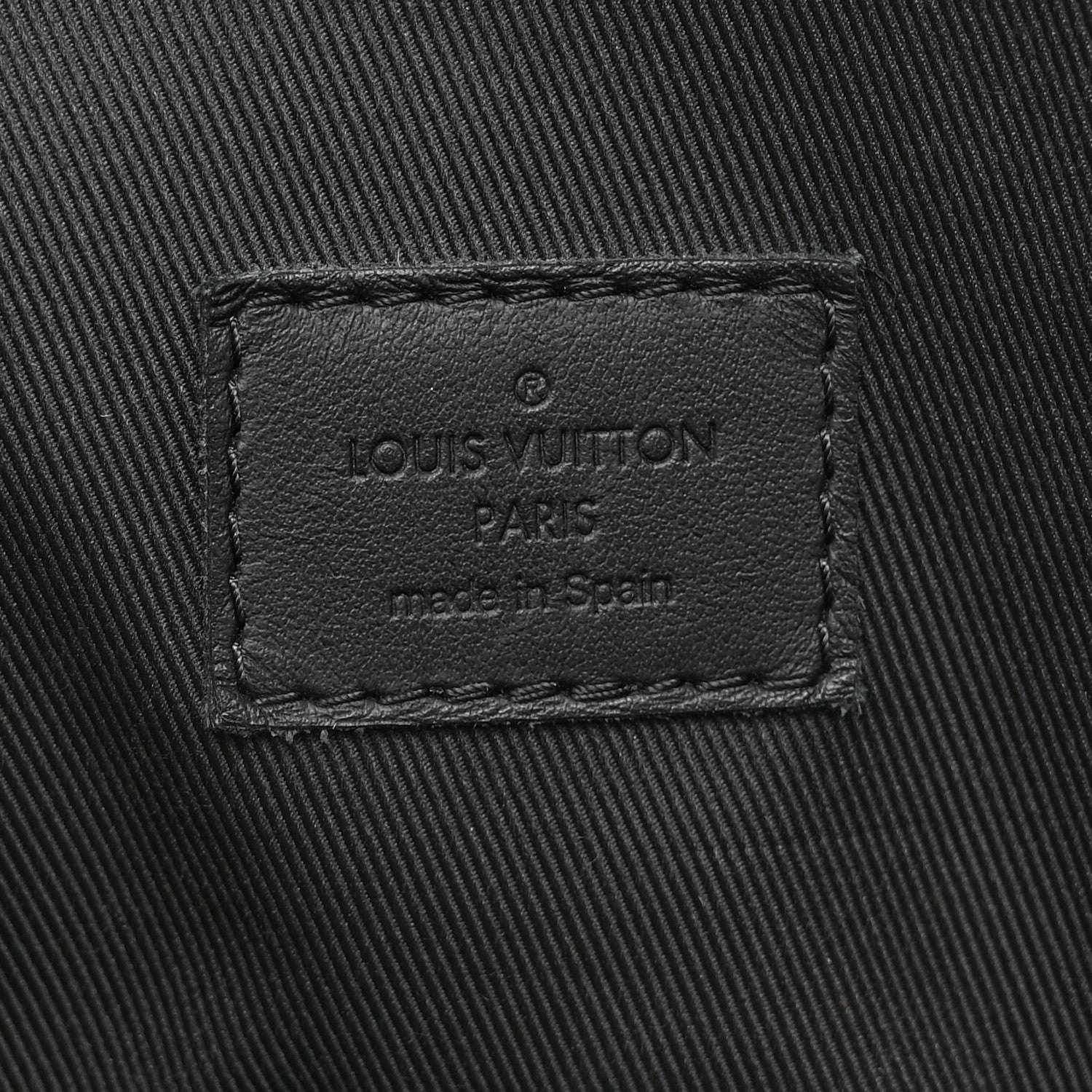 Louis Vuitton Grained Calfskin LV Aerogram Tote Black 6 of 9