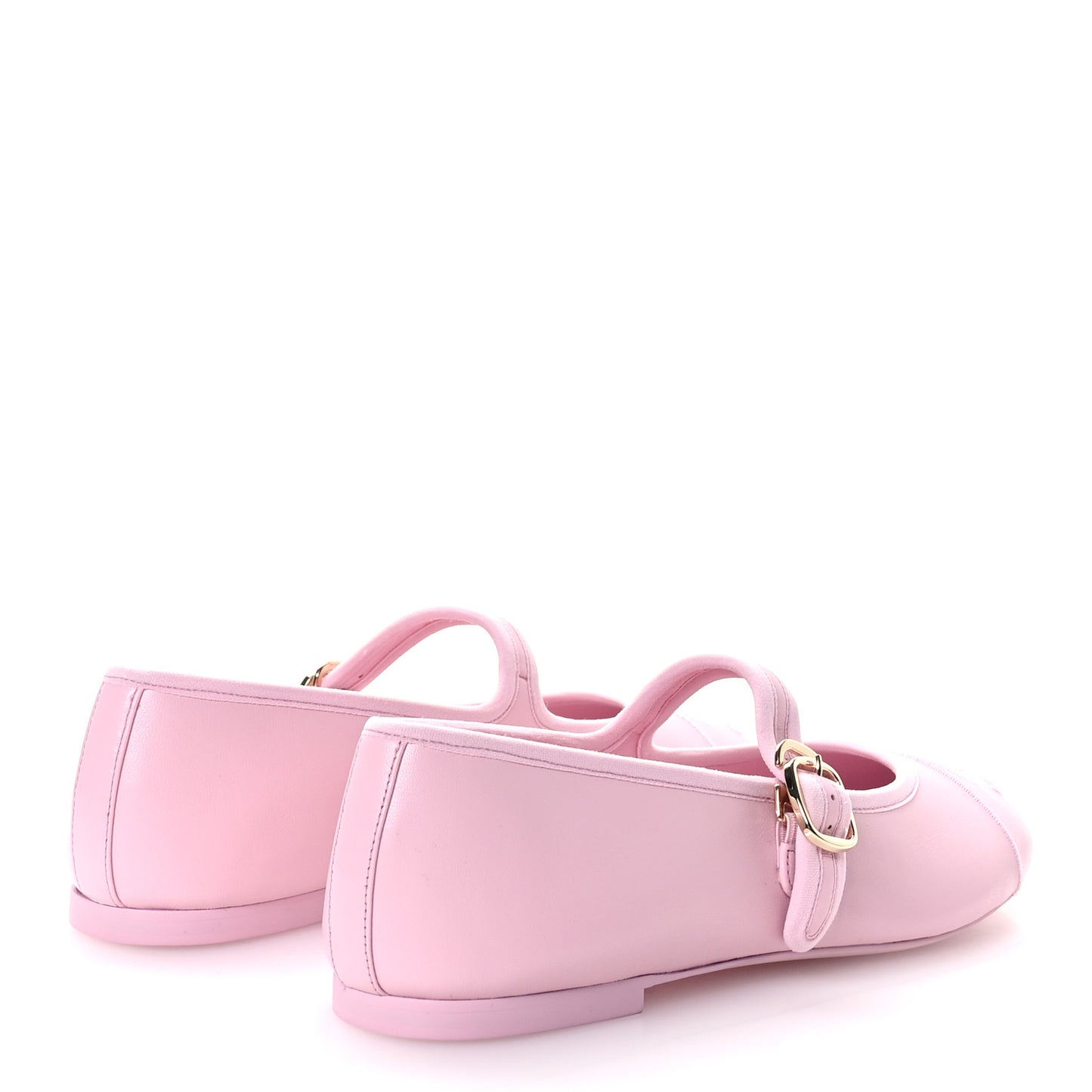 Lambskin Mary Jane Flats 40 Pink