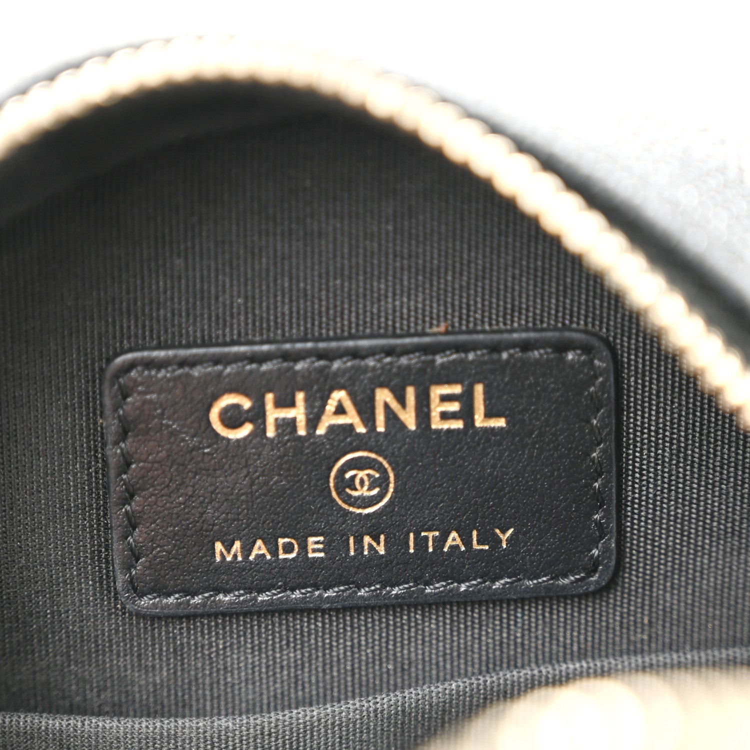 Chanel Caviar Quilted Round Filigree Crossbody Black 6 of 13