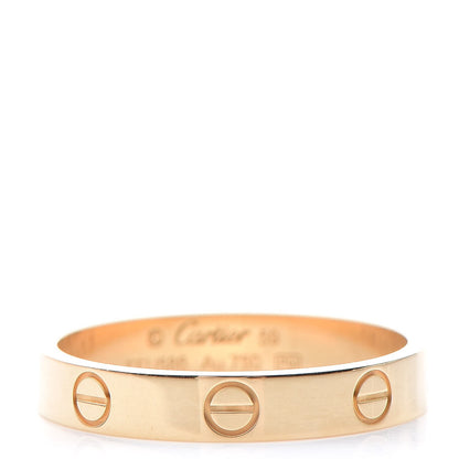 Cartier 18K Yellow Gold 3.5mm LOVE Wedding Band Ring 59 9 1 of 4