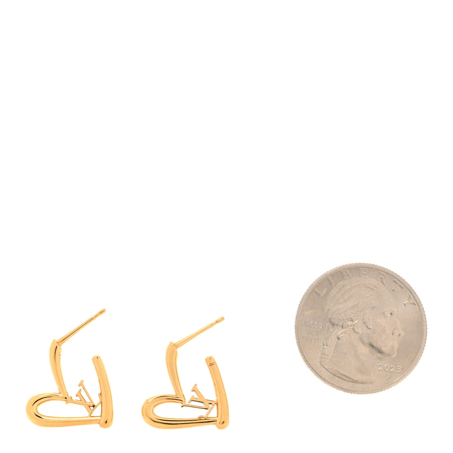 Fall In Love Heart Earrings PM Gold