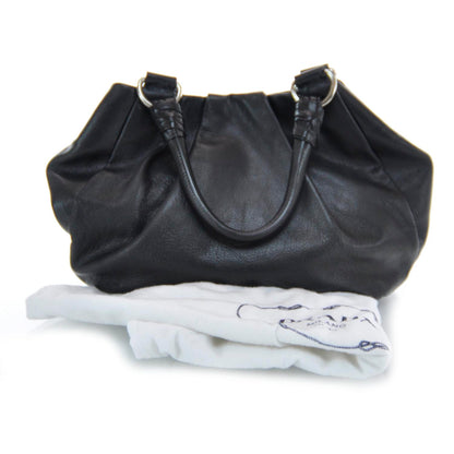 Prada Leather Satchel Nero Black 3 of 9