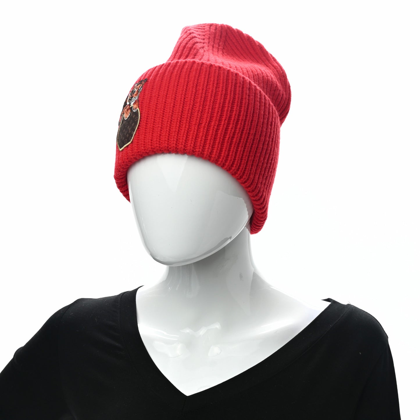 Wool Precious Tiger Beanie Red