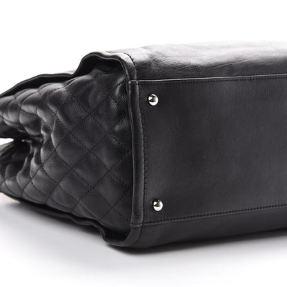 Chanel Grained Calfskin Quilted Timeless CC Soft Tote Black 7 of 9