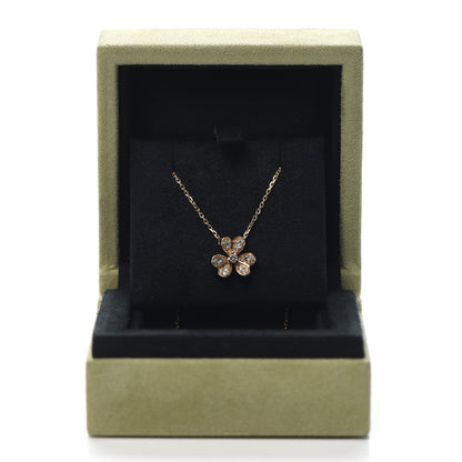 Van Cleef & Arpels 18K Yellow Gold Diamond Mini Frivole Pendant Pave Necklace 8 of 8