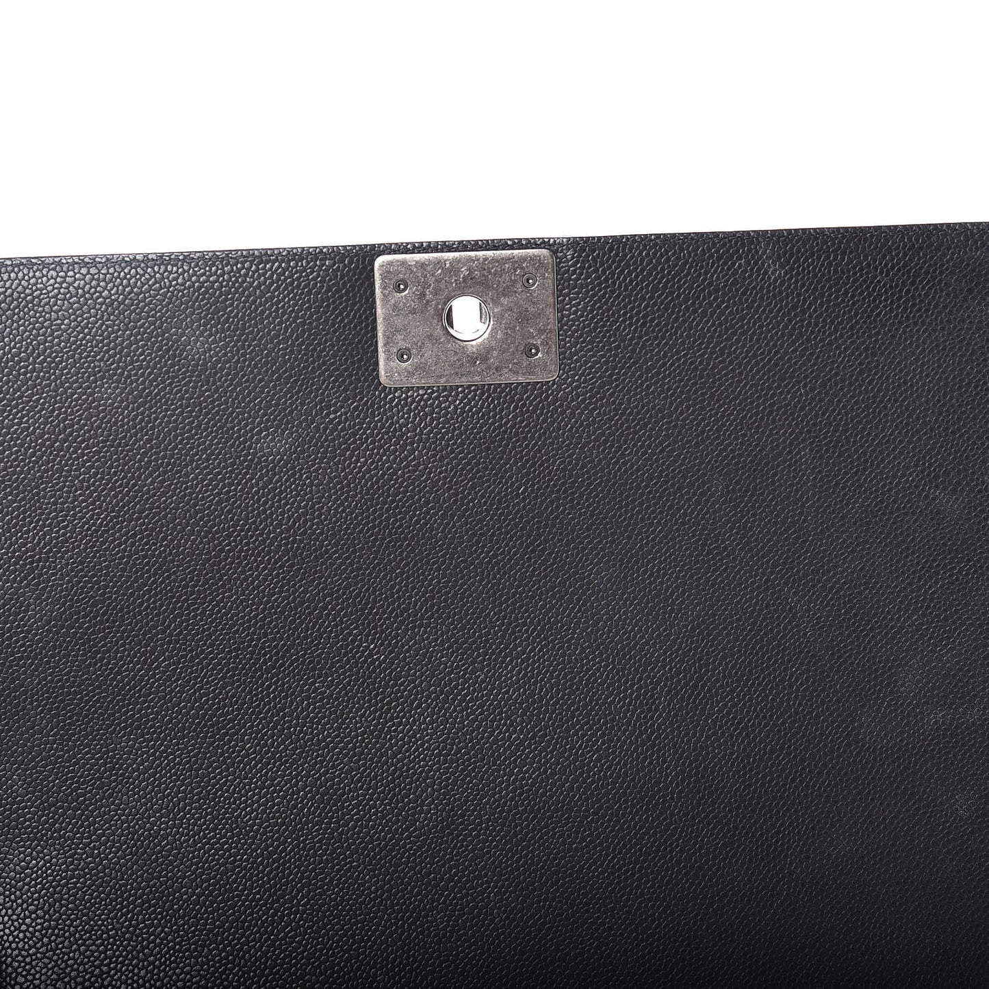 Caviar Stitched Large Boy Flap Black