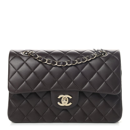 Chanel Lambskin Quilted Small Double Flap Dark Brown 1 of 7