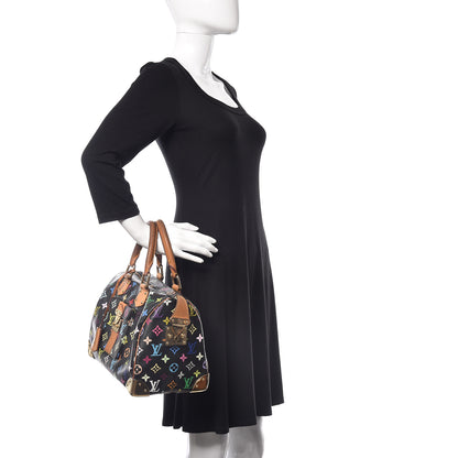 Louis Vuitton Monogram Multicolor Speedy 30 Black 2 of 32