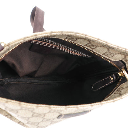 Gucci GG Supreme Monogram Small Flat Messenger Bag Dark Brown 5 of 7