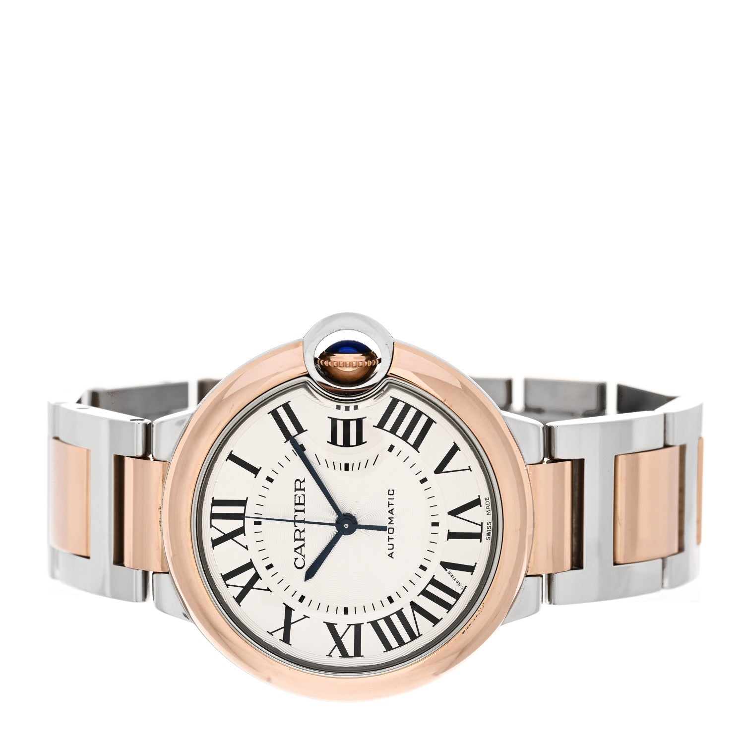 Cartier Stainless Steel 18K Pink Gold 36mm Ballon Bleu De Cartier Automatic Watch 2 of 5