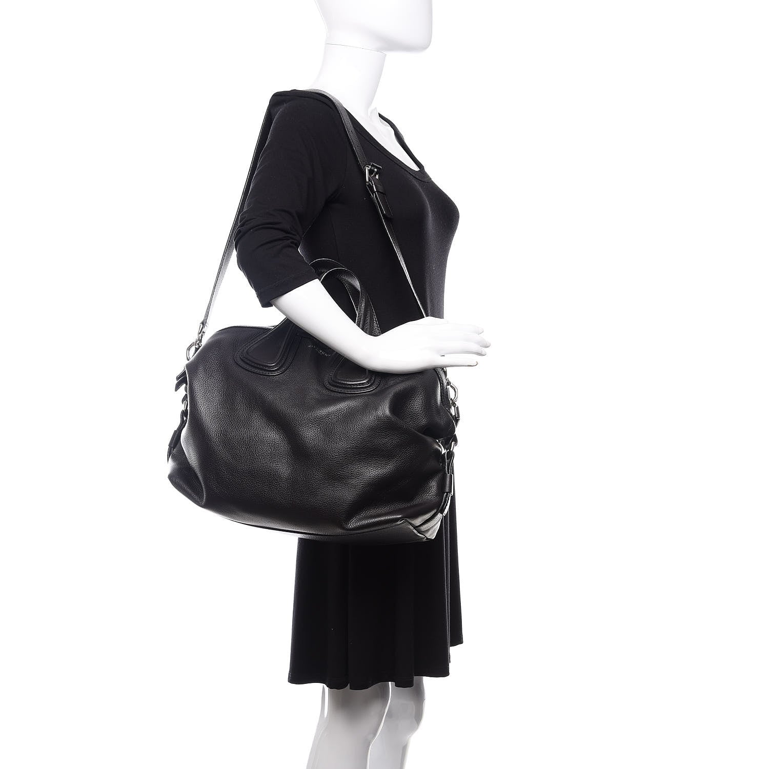 Givenchy Waxy Grained Calfskin Medium Nightingale Black 2 of 11