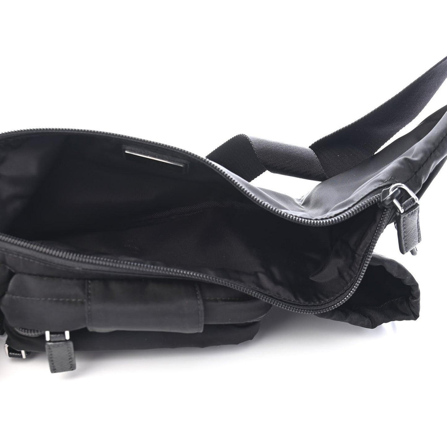 Tessuto Nylon Montagna Belt Bag Black