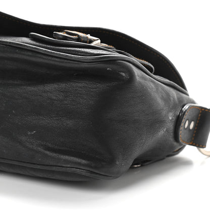 Christian Dior Calfskin Mini Gaucho Crossbody Bag Black 10 of 19