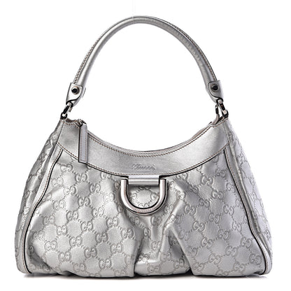 Gucci Metallic Guccissima Medium D Gold Hobo Silver 1 of 13