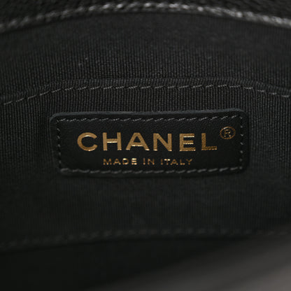 Chanel Shiny Caviar Quilted Small Duma Pockets Drawstring Backpack Black 6 of 10