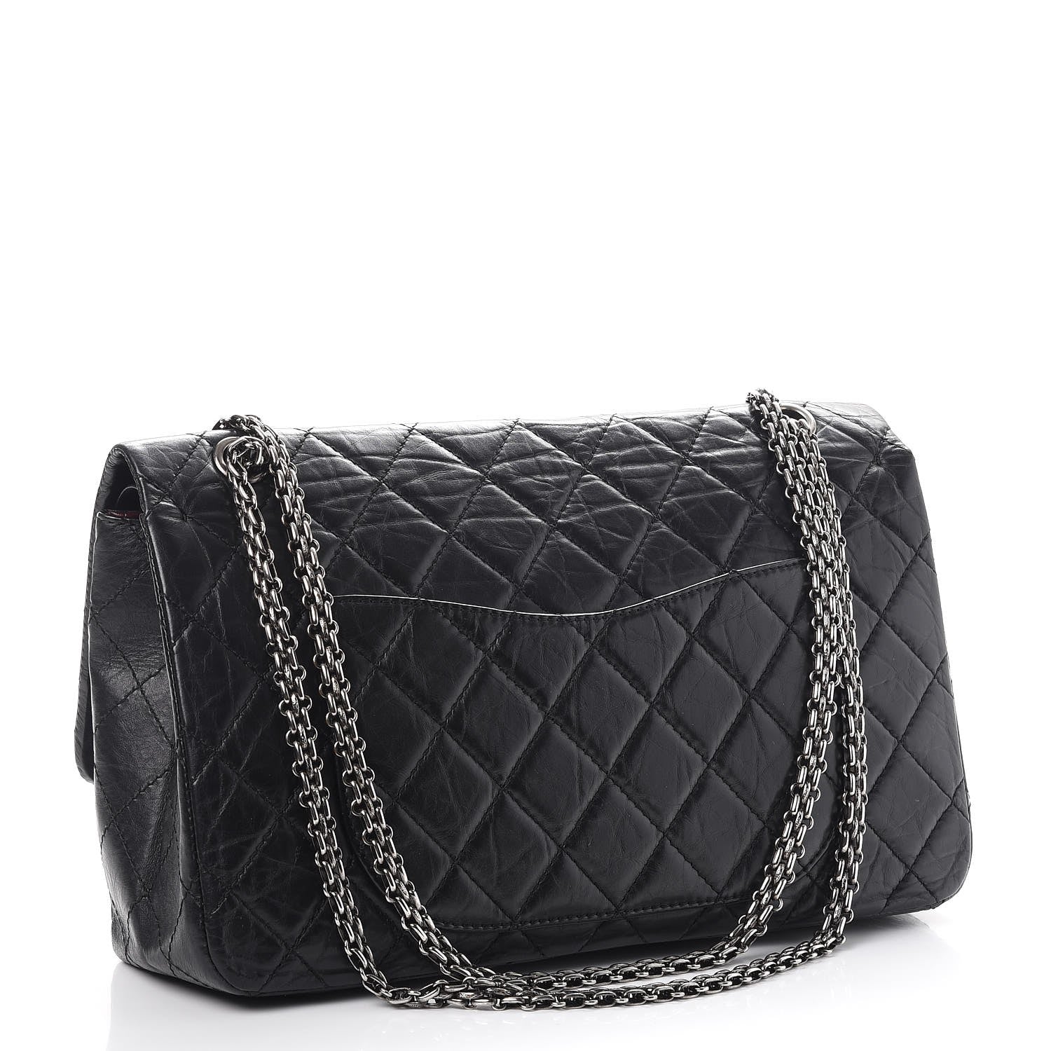 Chanel Aged Calfskin Quilted 2.55 Reissue 227 Flap Black 4 of 8