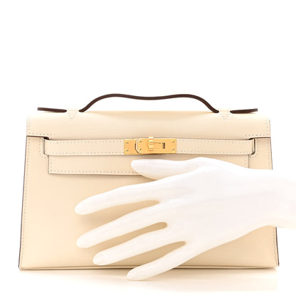 Hermes Swift Kelly Pochette Clutch Nata 2 of 12