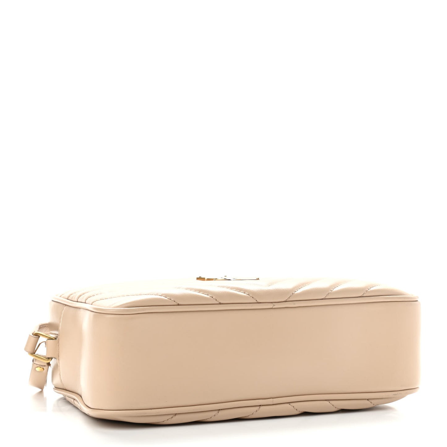 Calfskin Matelasse Monogram Lou Camera Bag Dark Latte