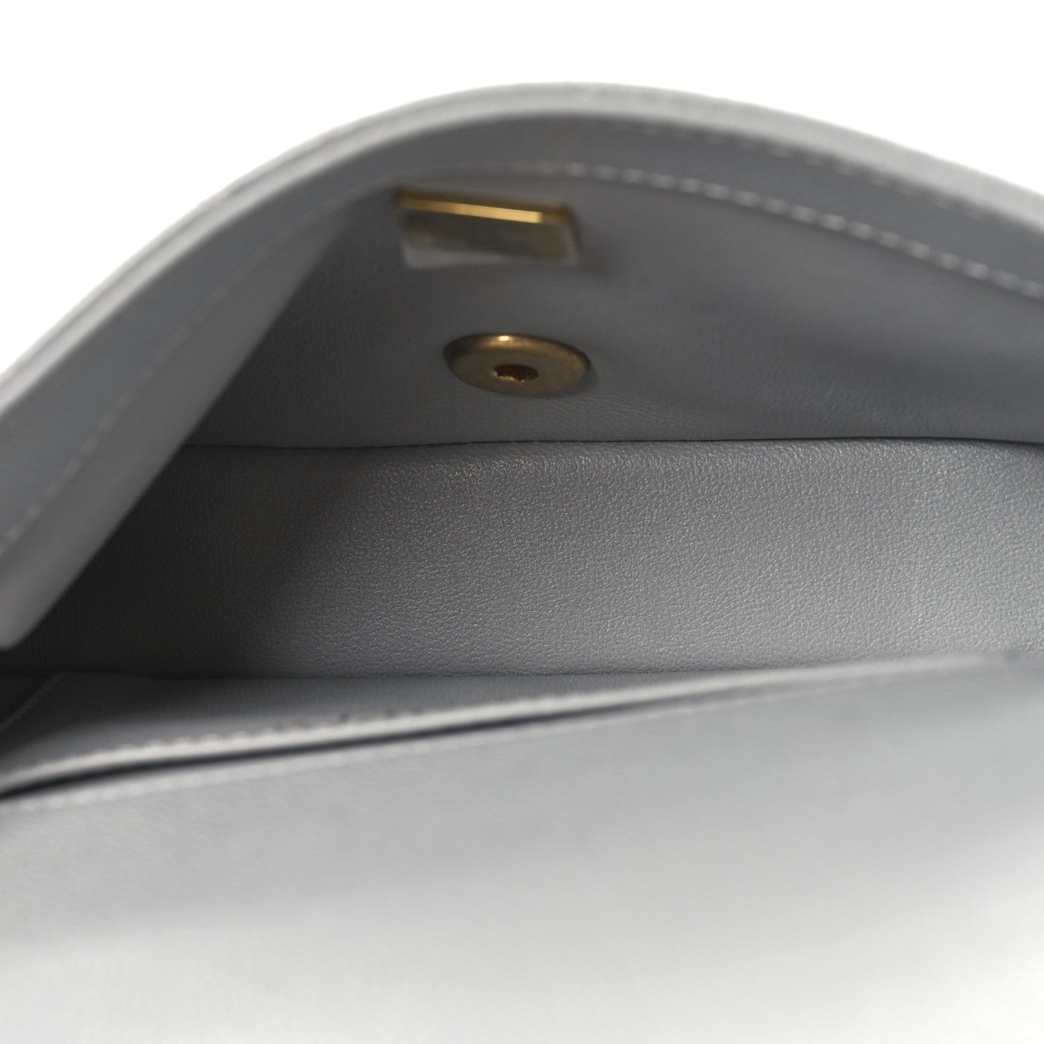 Chanel Caviar Quilted Mini Sweetheart Rectangular Flap Light Grey 5 of 10