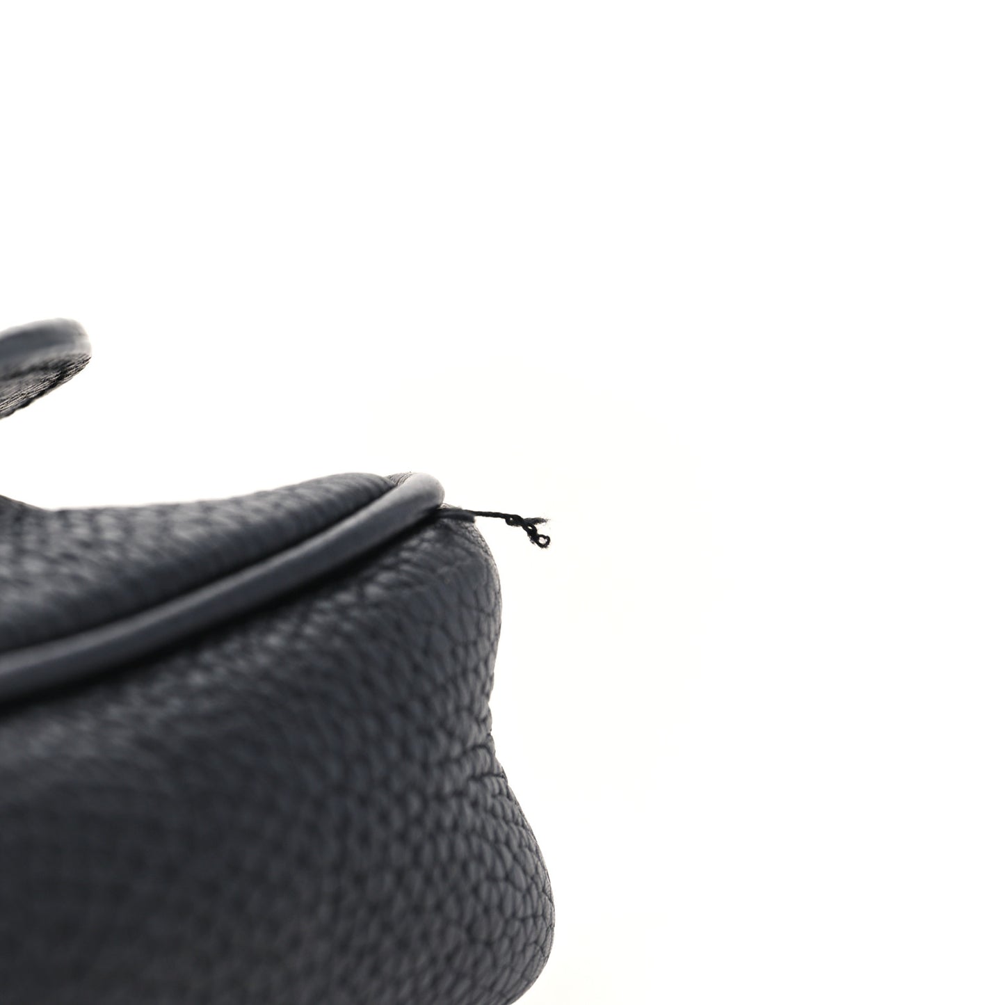 Pebbled Calfskin Medium Soho Flap Crossbody Black