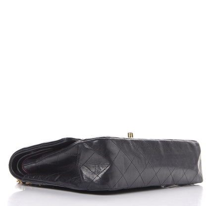 Chanel Lambskin Quilted Medium Double Flap Black 4 of 11