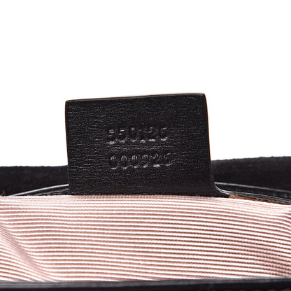 Gucci Suede Medium Arli Flap Shoulder Bag Black 7 of 15