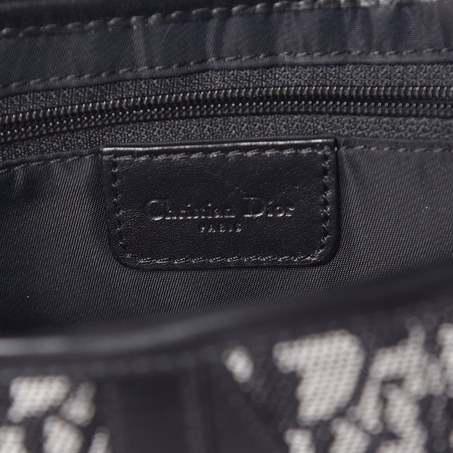 Monogram Saddle Bag Black