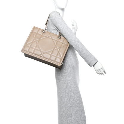 Christian Dior Calfskin Archicannage Medium Essential Tote Beige 2 of 14