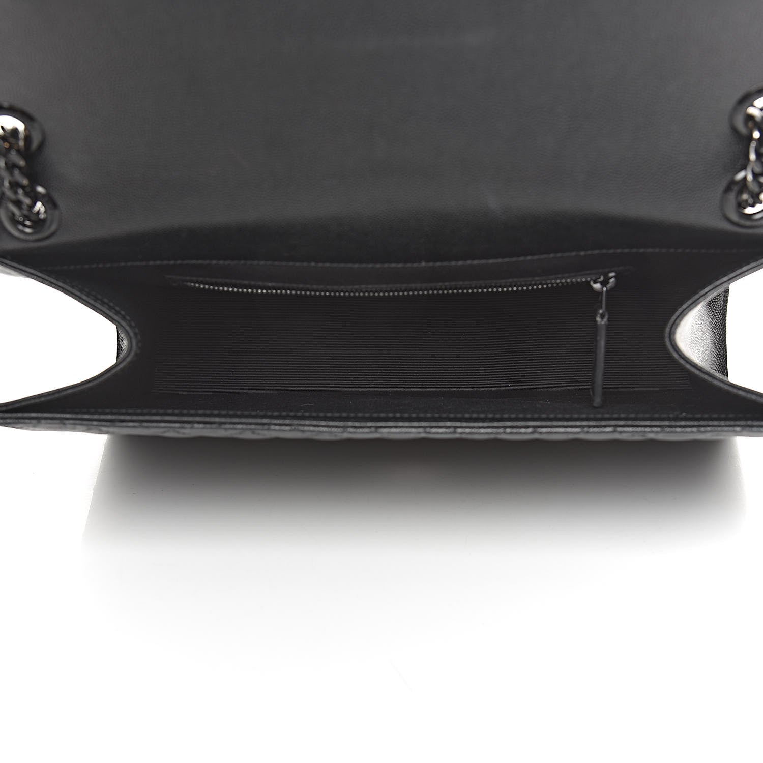 Saint Laurent Grain De Poudre Large Tri-Quilt Monogram Satchel Black 5 of 12