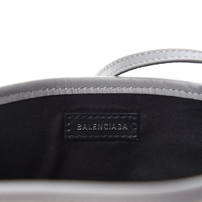 Balenciaga Cotton Canvas Calfskin Navy Cabas XS Grey 8 of 10