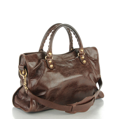 Balenciaga Agneau Giant 12 Gold Hardware City Cigare Fonce 3 of 7