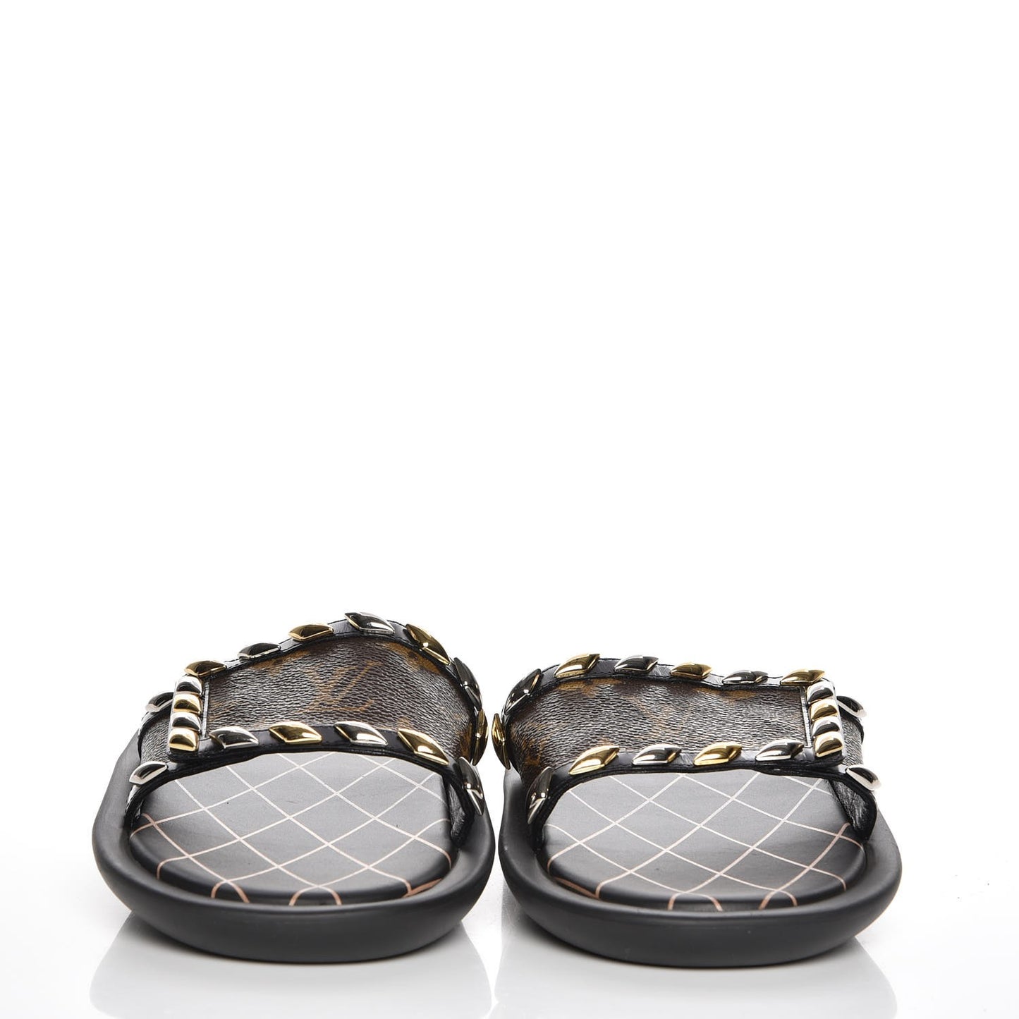 Calfskin Monogram Eldorado Flat Mules 40 Black