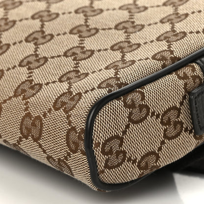 Gucci Monogram Dollar Calfskin Belt Bag Beige Ebony Testa di Moro Marrone Scuro 9 of 9