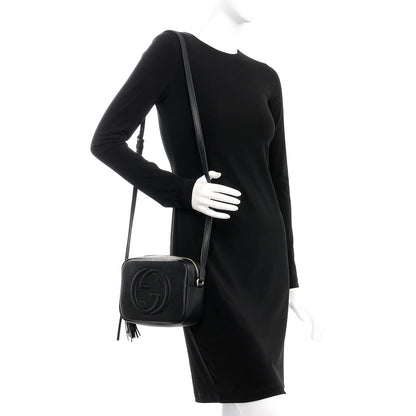 Gucci Pebbled Calfskin Small Soho Disco Bag Black 3 of 7