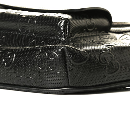 Gucci Calfskin GG Tennis Embossed Pocket Belt Bag Black 10 of 10