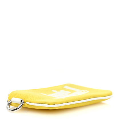 Louis Vuitton Calfskin Everyday LV Key Pouch Jaune 4 of 6